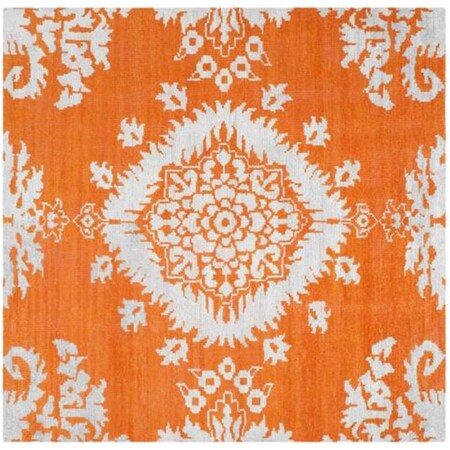 Safavieh 6 x 6 ft. Square Stone Wash Hand Knotted RugGold STW235H-6SQ
